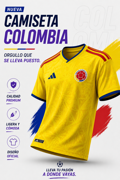 Camiseta seleccion colombia bordada