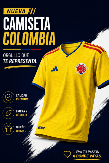 Camiseta seleccion colombia bordada